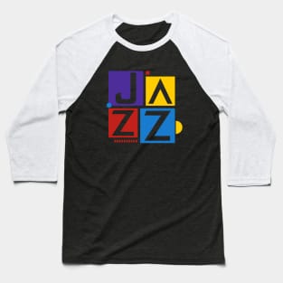 JAZZ // minimalist typography // Logo type Baseball T-Shirt